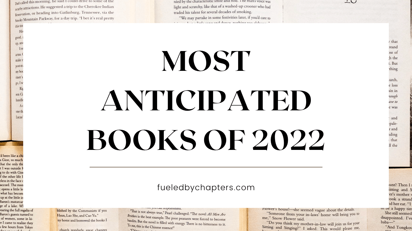 Most Anticipated Books of 2022 – Fueled By Chapters